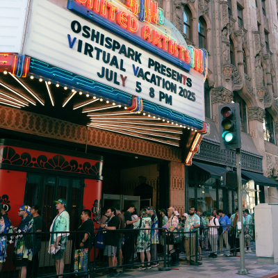 Crowd outside of United Theater